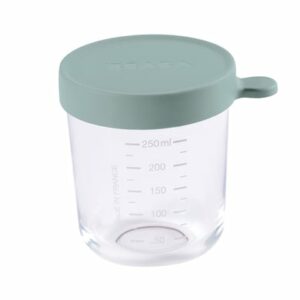 BEABA® Portionsbehälter aus Glas 250 ml Eucalyptus grün