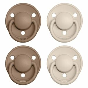 BIBS® Schnuller De Lux Vanilla / Dark Oak 0-36 Monate