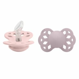 BIBS® Schnuller Infinity anatomischer Sauger 0-6 Monate Blossom/Dusky Lilac 2 Stk.