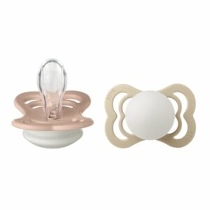 BIBS® Schnuller Supreme Blush und Vanilla Glow Silikon 0-6 Monate