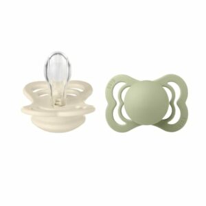 BIBS® Schnuller Supreme Ivory & Sage Silikon 0-6 Monate