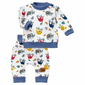 Baby Sweets 2tlg Set Shirt + Hose Lieblingsstücke Tierwelten blau rot gelb weiß grau