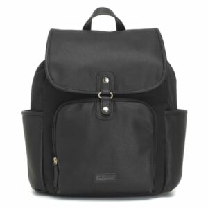 Babymel Wickelrucksack Freddie Vegan Leather Black Convertible