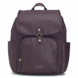 Babymel Wickelrucksack Freddie Vegan Leather Burgundy Convertible