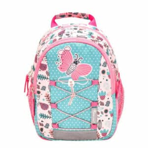 Belmil Kindergartenrucksack Mini Kiddy Kindergartenrucksack für 1-3 Jährige Kinder mit Brustgurt Little Butterfly