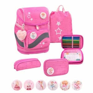 Belmil Schulranzen Premium Smarty Plus Set 5-teilig Candy