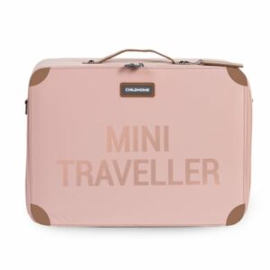 CHILDHOME Kinderkoffer Mini Traveller rosa / kupfer