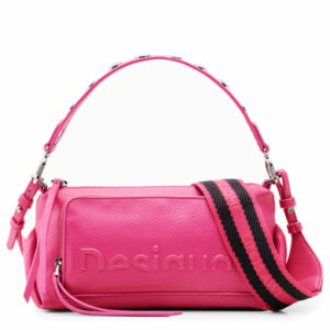 Desigual Half Logo Urus - Schultertasche 22 cm fuchsia