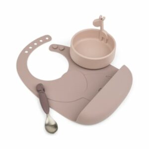 Done by Deer™ Geschirr-Set Peekaboo first meal in rosa