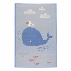 Esprit Kinderteppich Whale Buddy blau