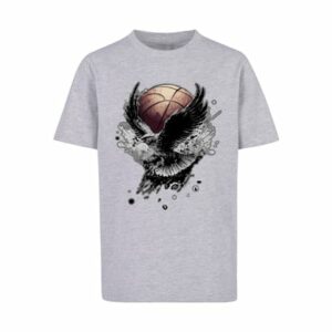 F4NT4STIC T-Shirt Basketball Adler heather grey