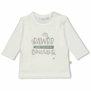 Feetje Longsleeve Rawrr Dinomite offwhite