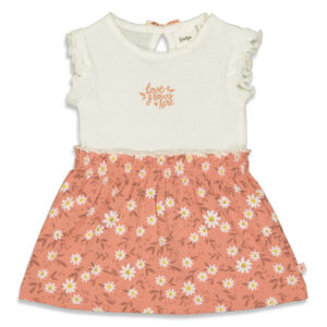 Feetje Shirtkleid Have A Nice Daisy Terra Pink