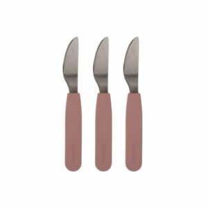 Filibabba Silikon Messer 3er-Pack - Rose