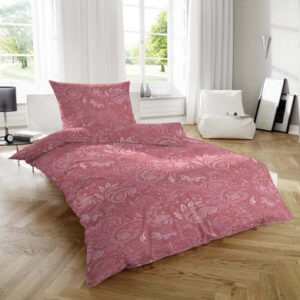 Giancasa Mako-Satin-Bettwäsche 135x200cm mit Reißverschluss 243143 rosa