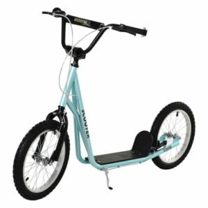 HOMCOM Kinderscooter mit Handbremse blau