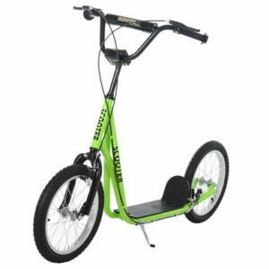 HOMCOM Kinderscooter mit Handbremse grün