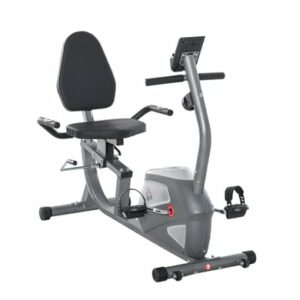 HOMCOM Liegeergometer mit LCD-Anzeige und 8 Stufen grau