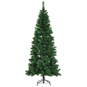 HOMCOM Tannenbaum mit Metallständer grün