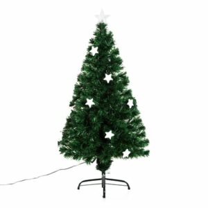 HOMCOM Weihnachtsbaum mit 16-LED-Lampen grün