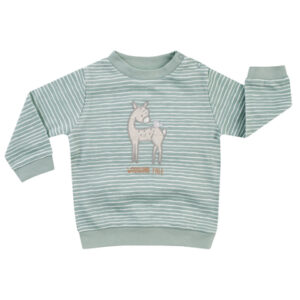 JACKY Sweatshirt WOODLAND TALE pistazie / ringel