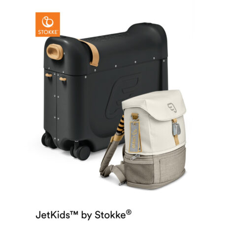 JETKIDS™ BY STOKKE® Aufsitzkoffer BedBox™ mit Crew BackPack™ Black