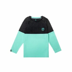 Kohlenknirpse Longsleeve Bergmännchen Mint / Kohle