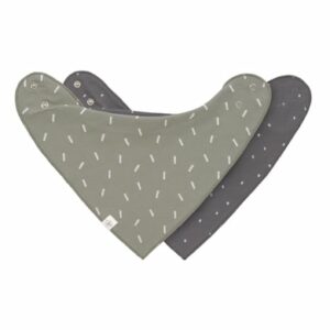 LÄSSIG Dreieckstuch 2er Pack Speckles olive