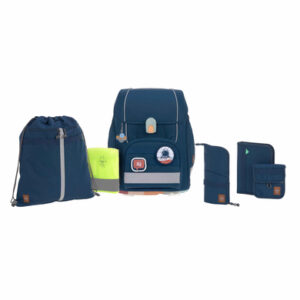 LÄSSIG Schulranzen-Set 7-tlg. Boxy Unique navy