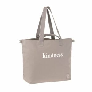 LÄSSIG Wickeltasche Green Label Cotton Statement Shopper taupe