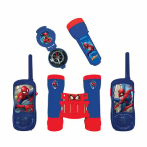 LEXIBOOK Spider-Man Abenteuerset mit 2 Walkie Talkies bis zu 120m