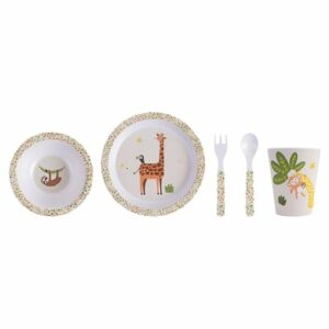 Ladelle Kinder Geschirrset Jungle 5er Set bunt