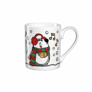 Leonardo Kindertasse Weihnachten Bambini 200 ml schwarz-weiß