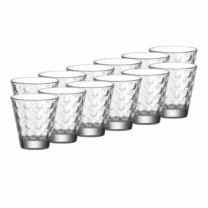 Leonardo Trinkgläser Optic 215 ml 12er Set transparent