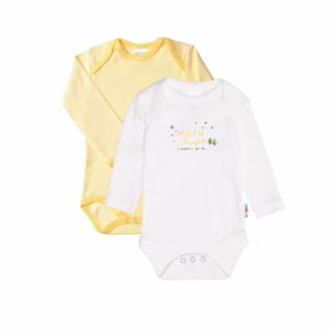 Liliput Baby-Body gelb und weiß