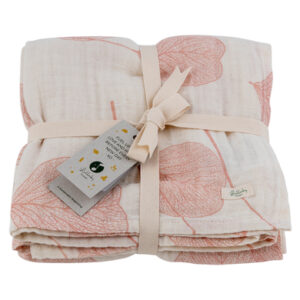 Lullaby Planet Musselin Swaddle Rose Quartz 120x120xcm