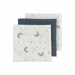 MEYCO Mullwindeln 3er Pack Moon - Indigo - 70 x 70 cm