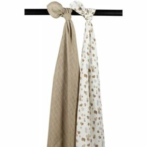 MEYCO Musselin Swaddle 2er-pack Stains Sand