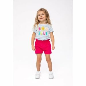 MINOTI T-Shirt und Shorts Set Rosa/Weiß