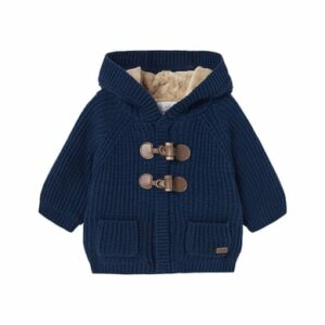 Mayoral Strickjacke mit Kapuze blau