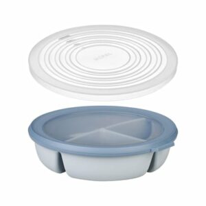 Mepal Bento Bowl mit Mikrowellendeckel Cirqula 250 + 250 + 500 ml hellblau