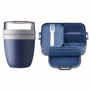 Mepal Lunchpot + Bento-Brotdose Ellipse + TAB 2er Set blau