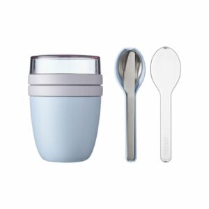 Mepal Lunchpot mit Besteckset Ellipse 500 + 200 ml 4er Set blau