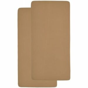 Meyco Jersey Spannbettlaken 2er Pack 60 x 120 Toffee