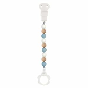 Nattou Schnullerkette blau-weiss-beige