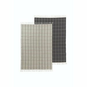 OYOY Vorleger Grid Rug offwhite_anthracite