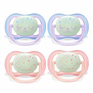 Philips Avent Nachtschnuller ultra air SCF376/12 0 - 6 m Girl im Viererpack