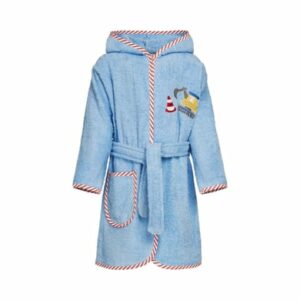 Playshoes Frotte-Bademantel Bagger blau