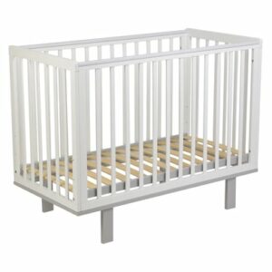 Polini Kids Babybett simple weiss grau