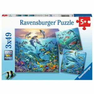 Ravensburger Puzzle 3 x 49 Teile Tierwelt des Ozeans